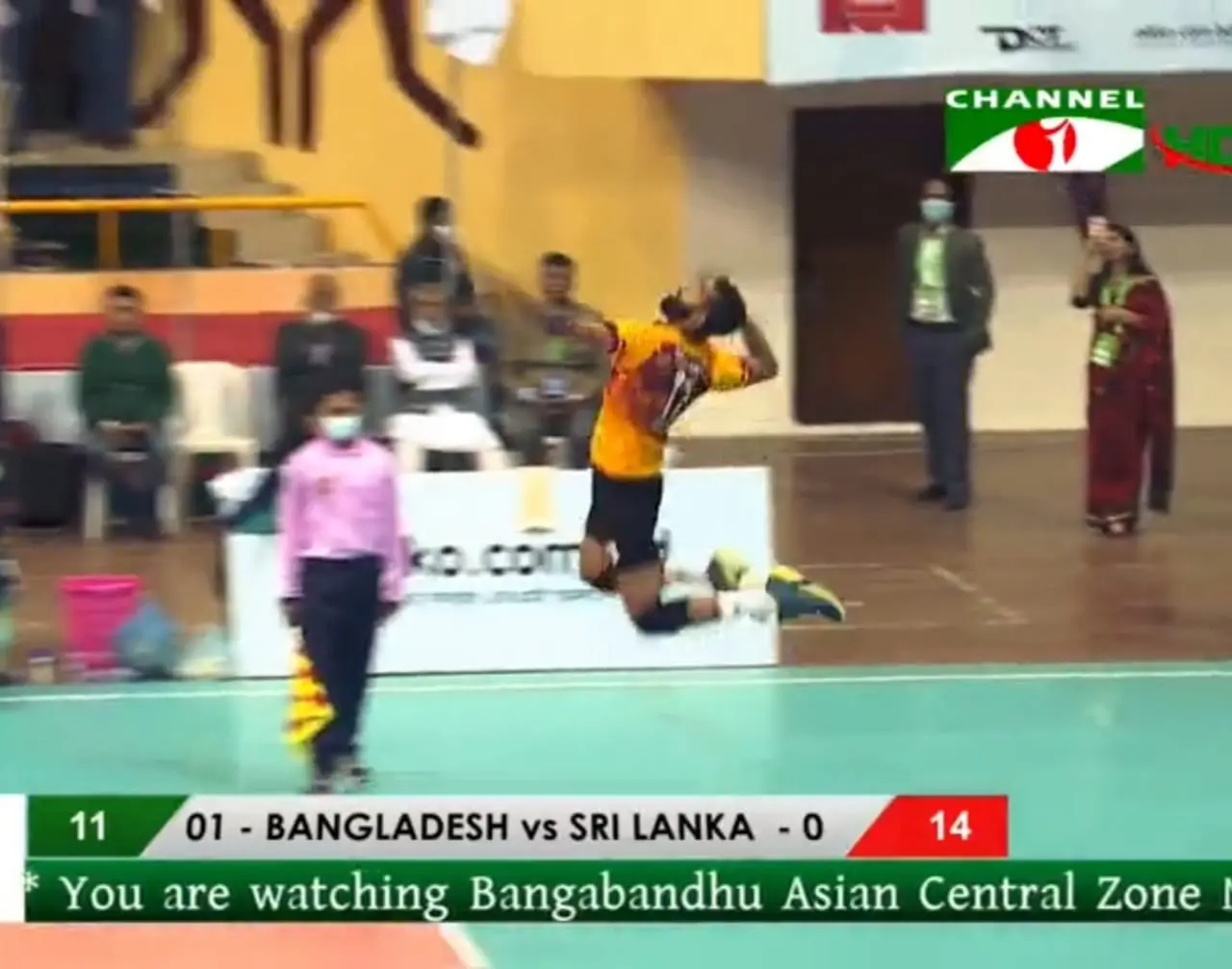 Sri Lankan volleyball team at the 2021 Central Asian Championship