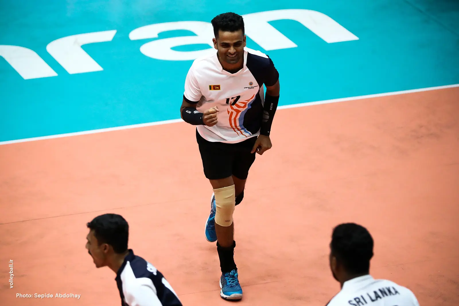 Sri Lankan athlete in World Military volleyball action