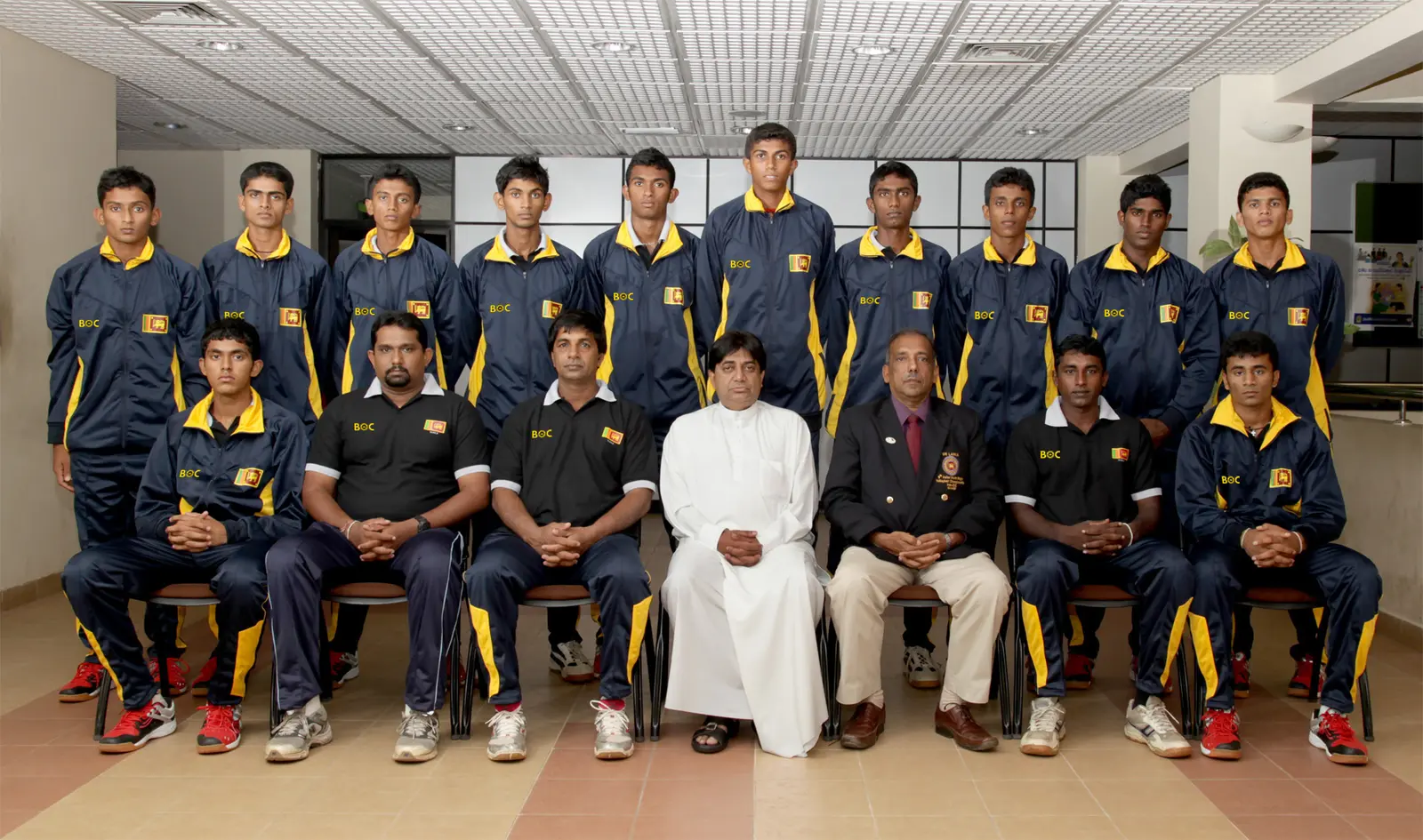 Sri Lankan youth volleyball team in Iran